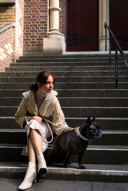 【FuzzYard LIFE】ライフアトリエドッグリードサンドストーン