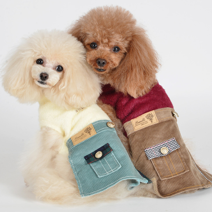 【Gemelli】コーデュロイラップ風ワンピース