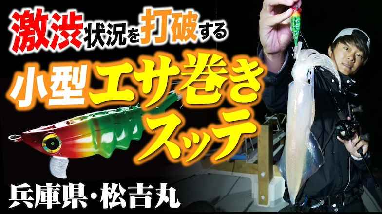 【エサ巻き】激渋状況を打破する！小型エサ巻きスッテ in兵庫県・松吉丸