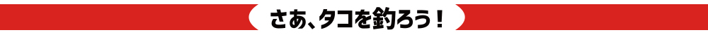 さあ、タコを釣ろう！