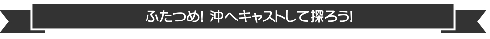 沖へキャストして探ろう！