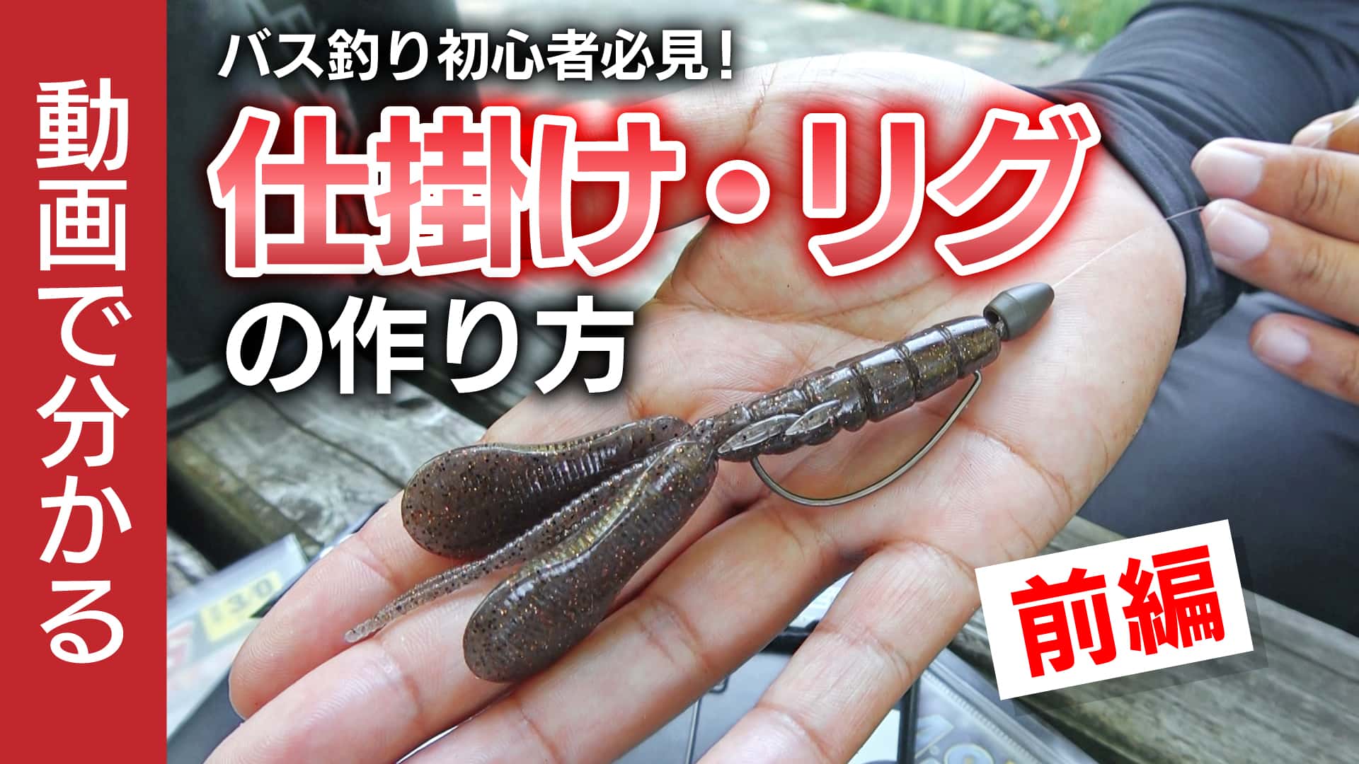【動画で分かる】バス釣り初心者必見!仕掛け・リグの作り方