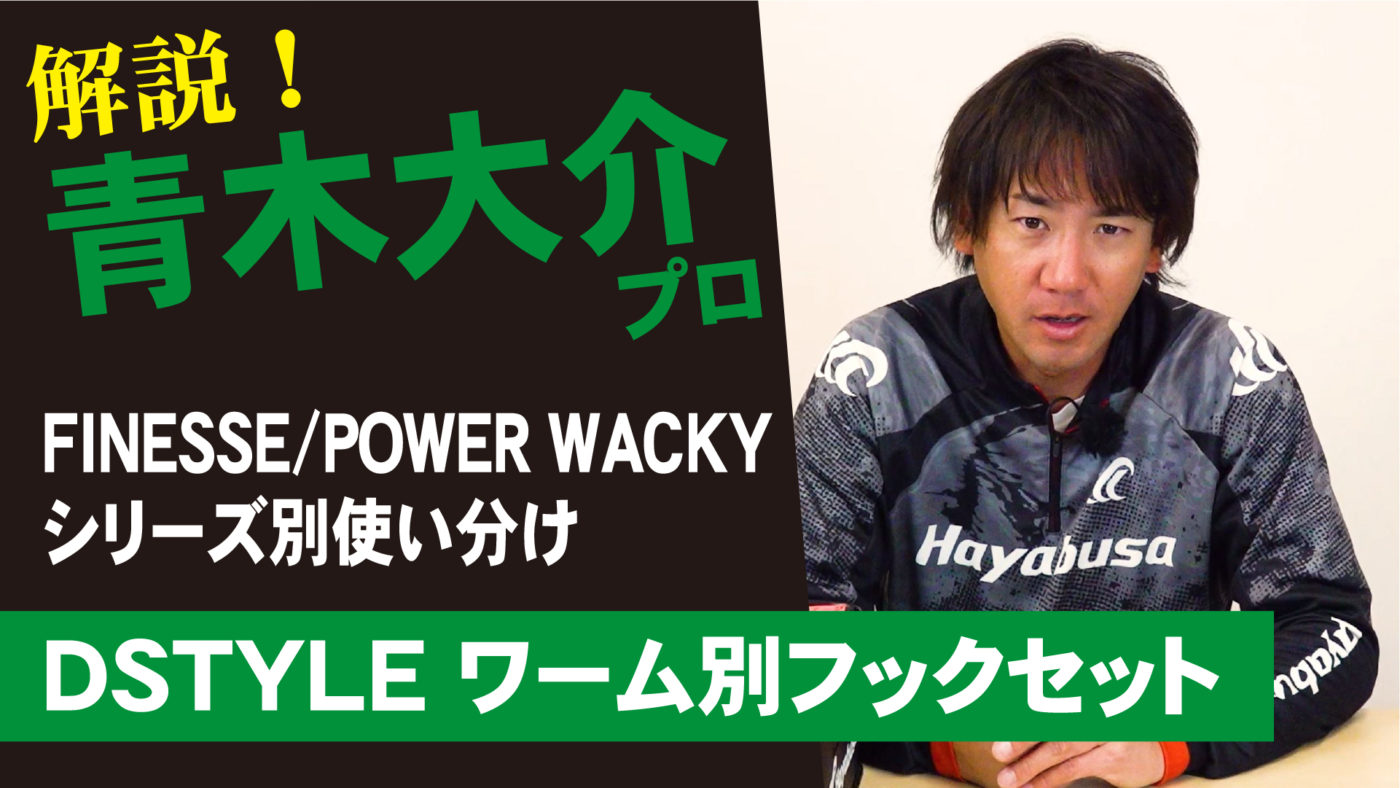 【青木大介プロデュース】 Wacky シリーズ別使い分け解説【DSTYLEワーム別フックセット】