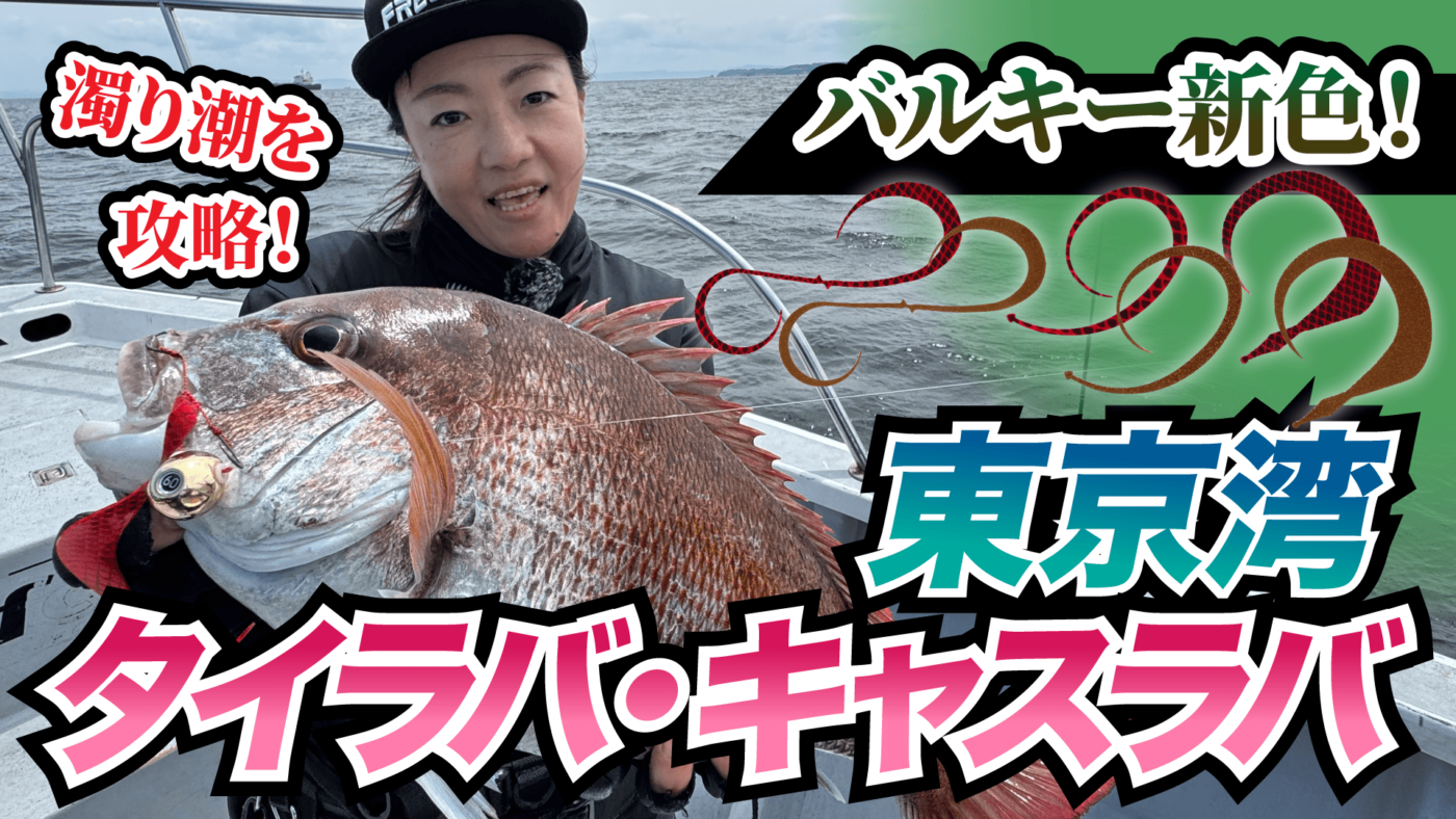 【東京湾タイラバ】濁り潮だからこそ使いたい！最新濁り潮攻略カラー【バルキーカーリー】