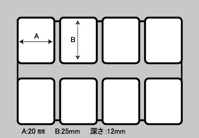 インナーケース寸法図