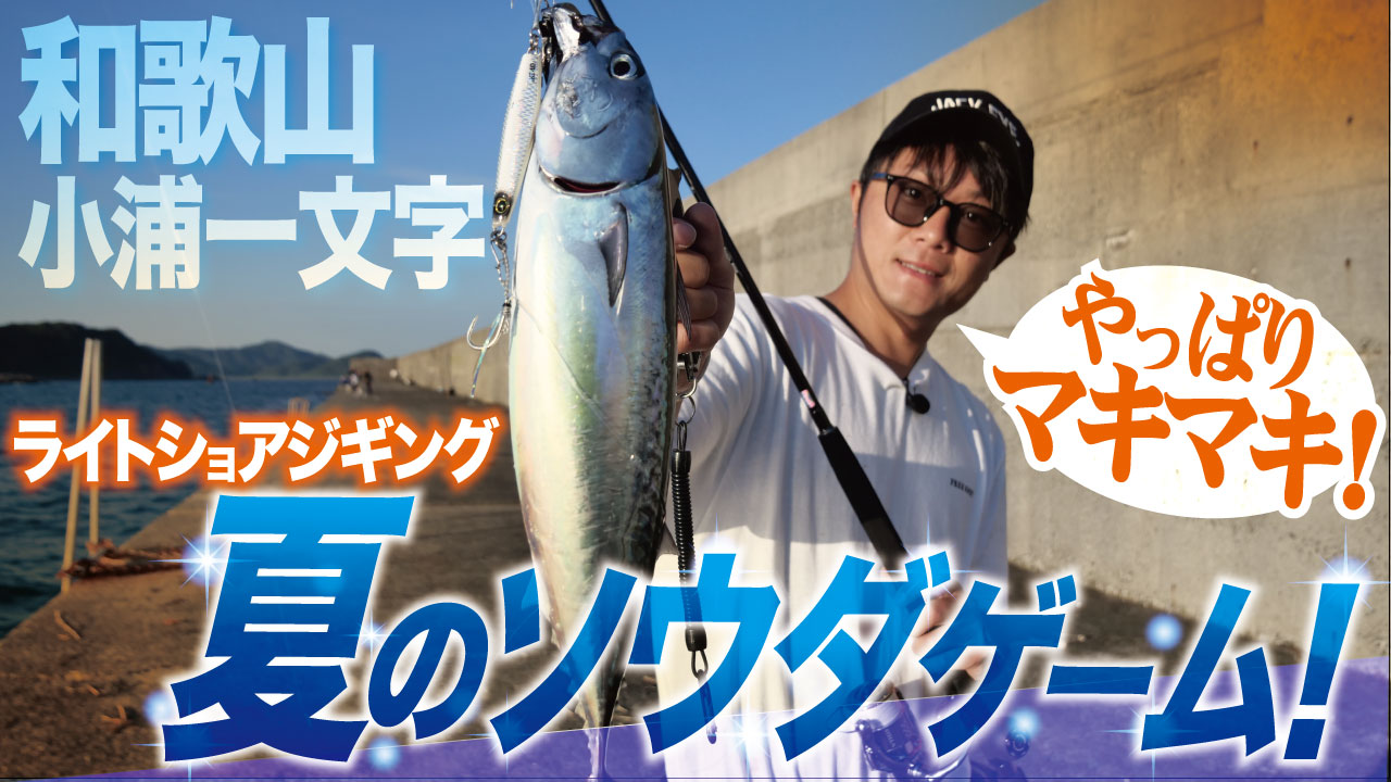 【ショアジギング】小浦一文字で夏のソウダゲーム!ライトショアジギングならやっぱりマキマキ!