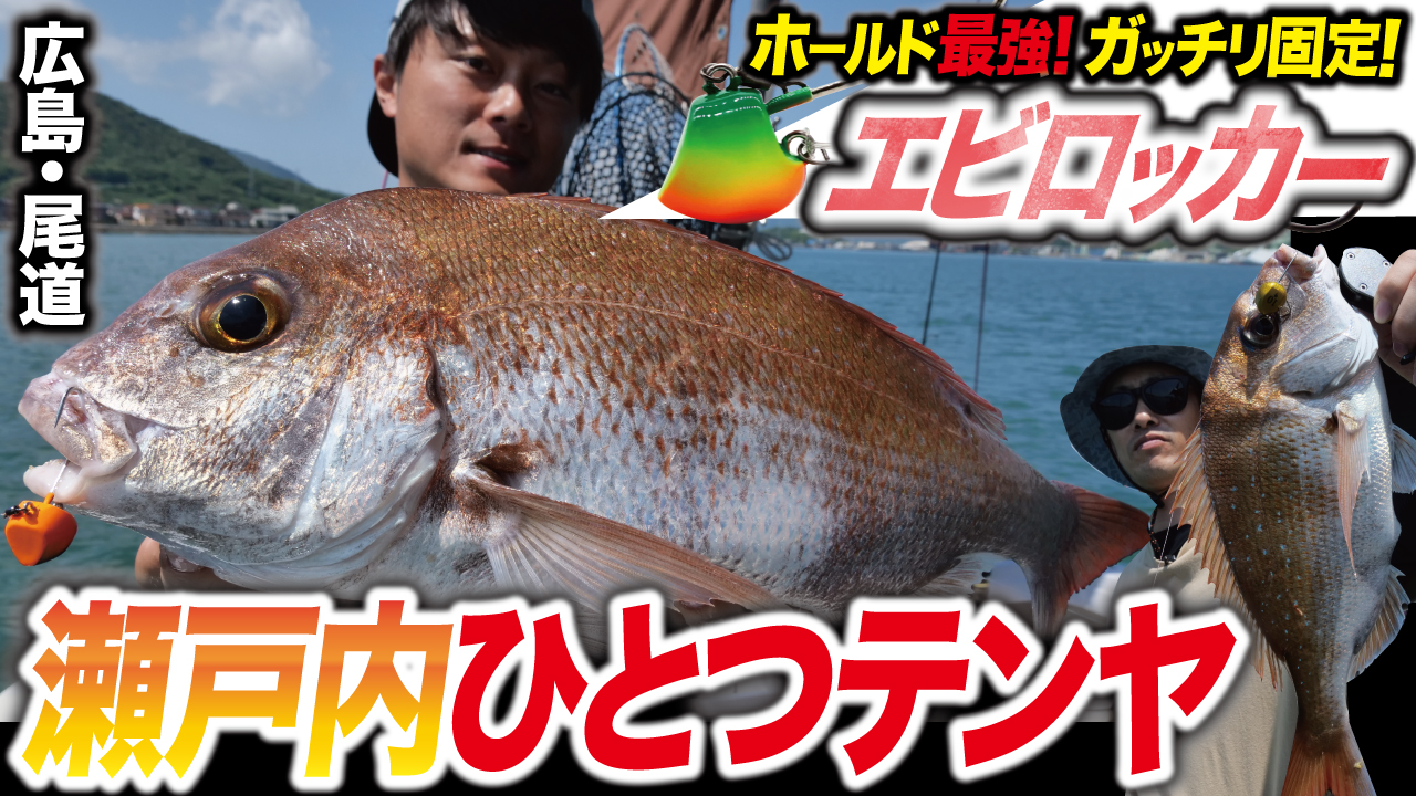 【一つテンヤ】エビロッカー搭載！新型一つテンヤで瀬戸内真鯛を攻略！in広島・尾道