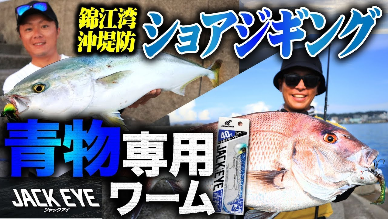 【ジャックアイ】青物専用ワームがついに登場！錦江湾・沖堤防ショアジギング！