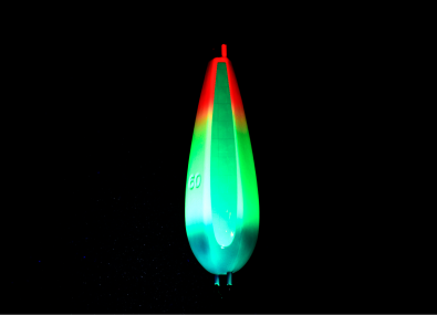 3.トリプルチャート　発光イメージ（UVライト照射時）