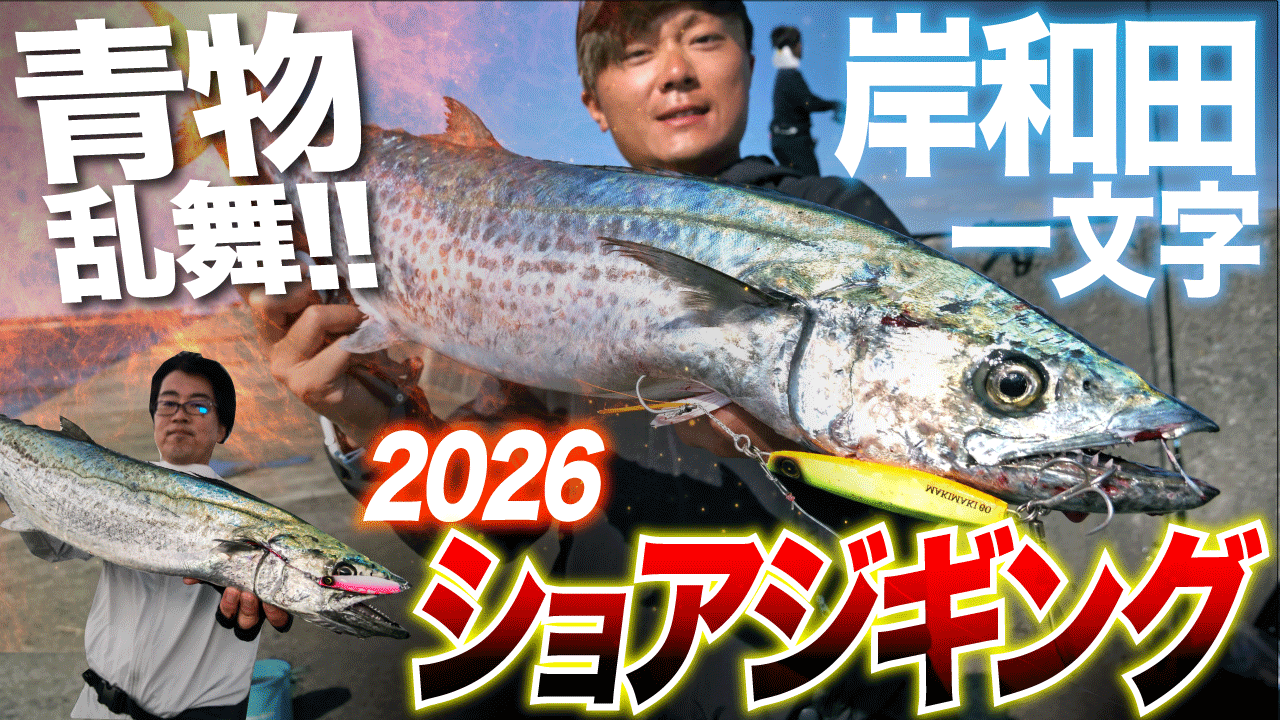 【岸和田一文字】青物乱舞!秋のショアジギシーズン開幕!マキマキでサワラメジロ連続HIT!